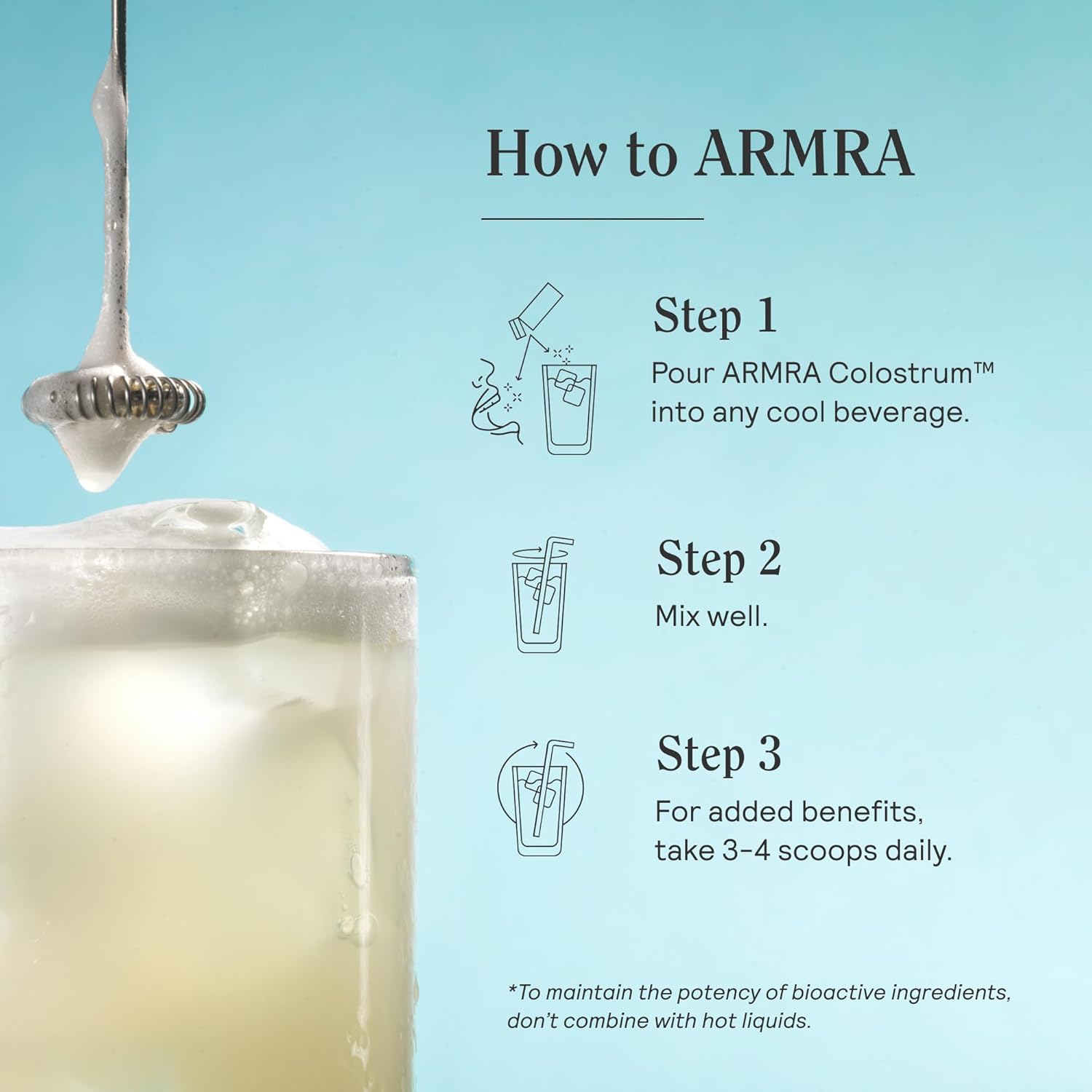 How to use ARMRA Colostrum